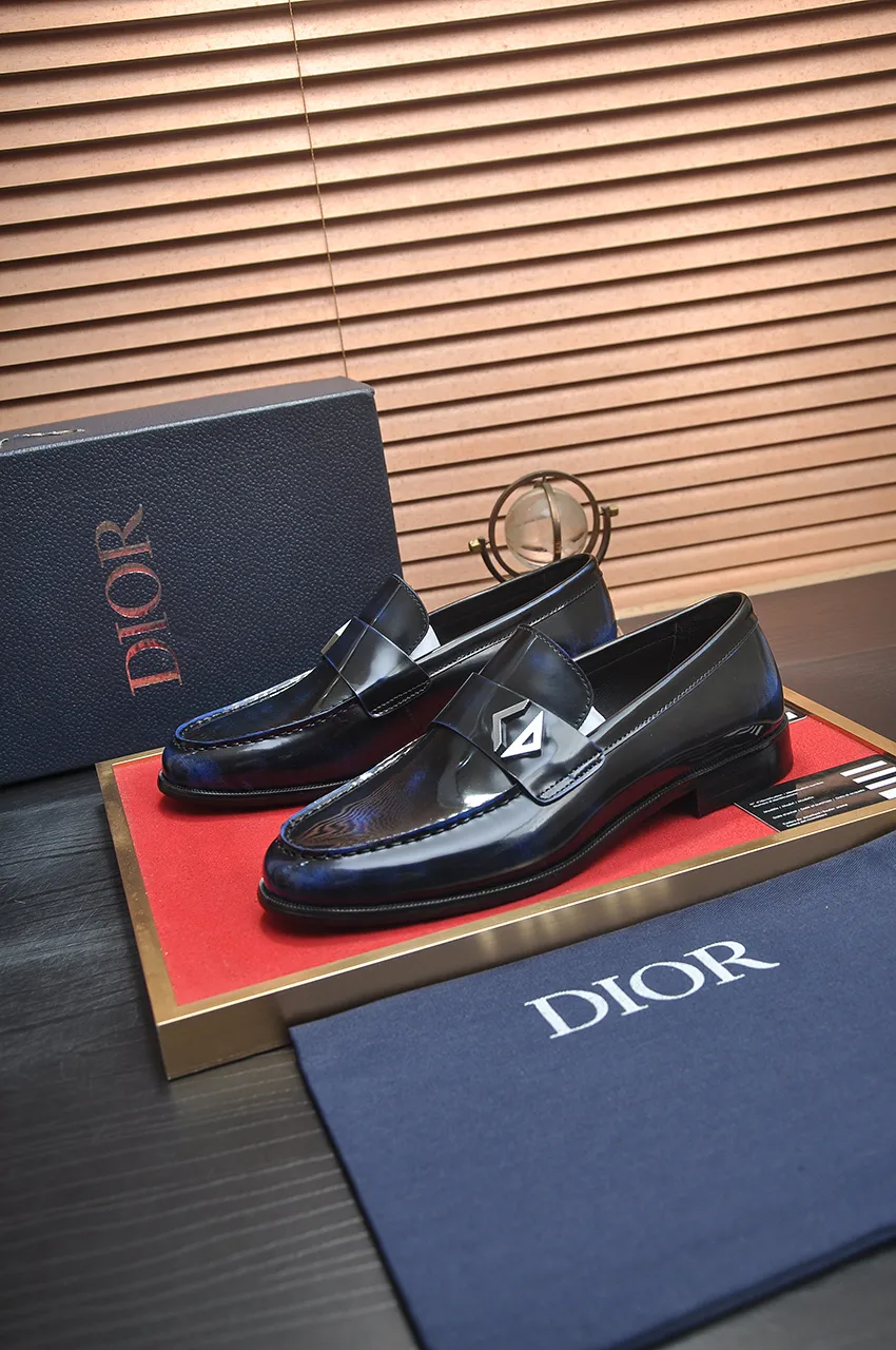 Men's shoes 💰580💶[Dior] (water-dyed cowhide lining) Dior original 1:1 high-quality factory, imported original materials, imported raw cowhide, water-dyed cowhide lining, original TPU outsole, code number: 39-44 (45 customized)